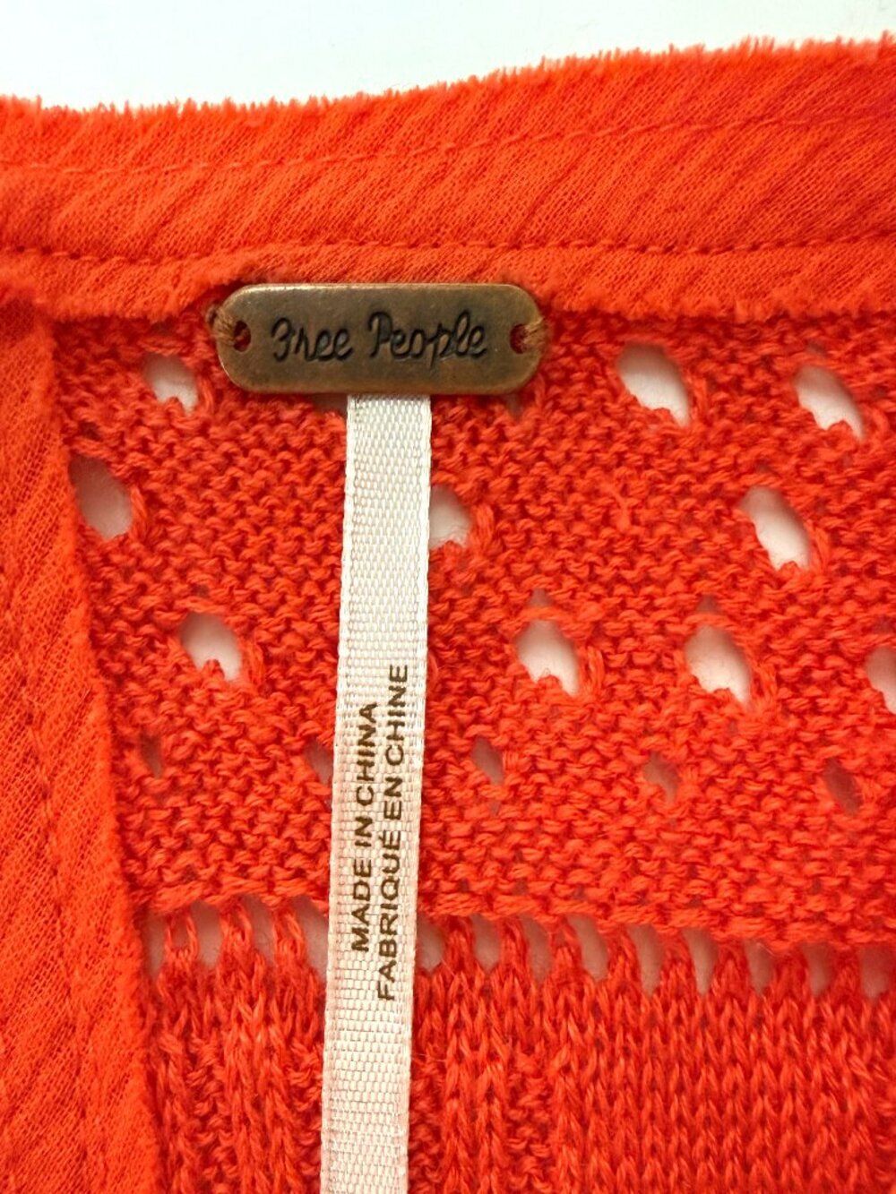 Free People Once Upon A Time Lace Crochet Bell Sleeve Top - Picture 11 of 14